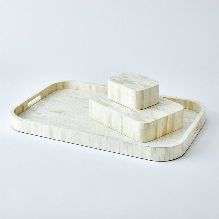 Super Ellipse Box-White Bone-Lg