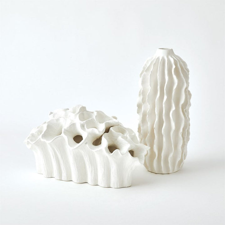 Decorative Objects Flora Coral Bouquet-Matte White