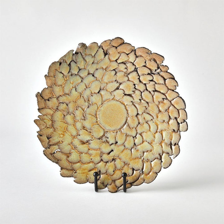 Serveware: Chargers & Server Plates Petaled Pedestal Plate-Natural