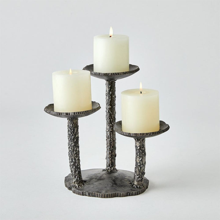 Candle Holders Forest Blossom Candle Holder-Natural Iron