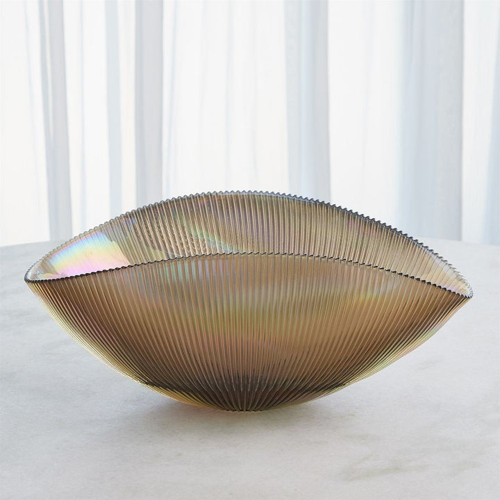Pleated Bowl-Sandy-Med