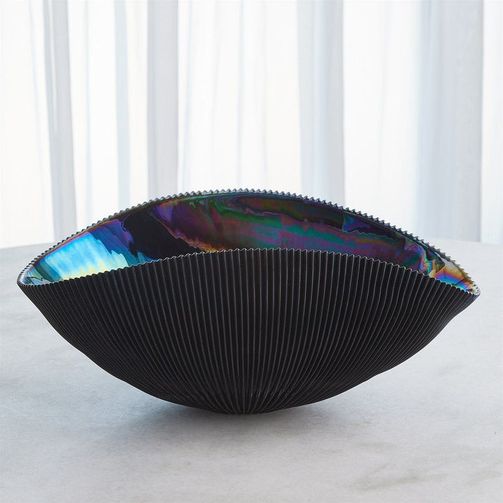 Pleated Bowl - Black Medium