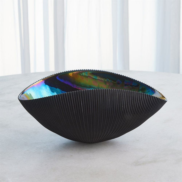 Pleated Bowl - Black Small