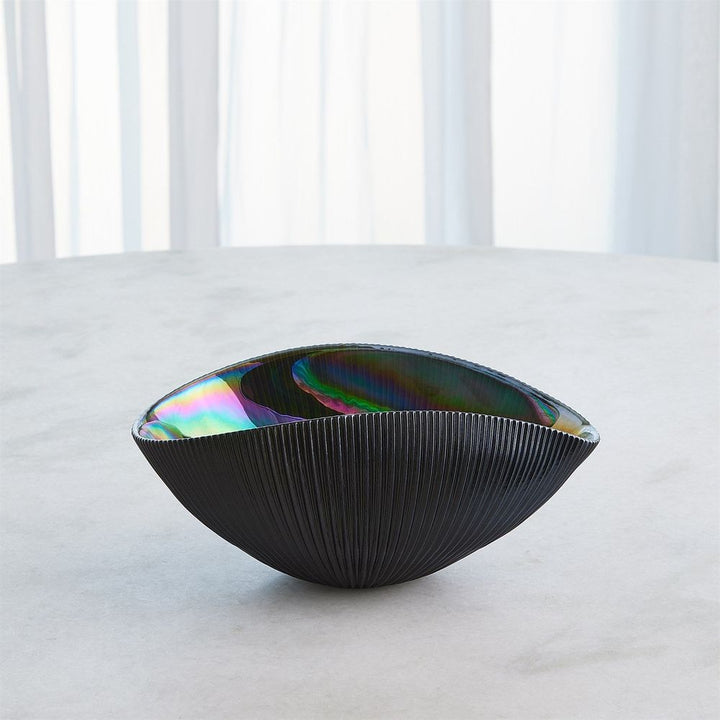 Pleated Bowl - Black Small