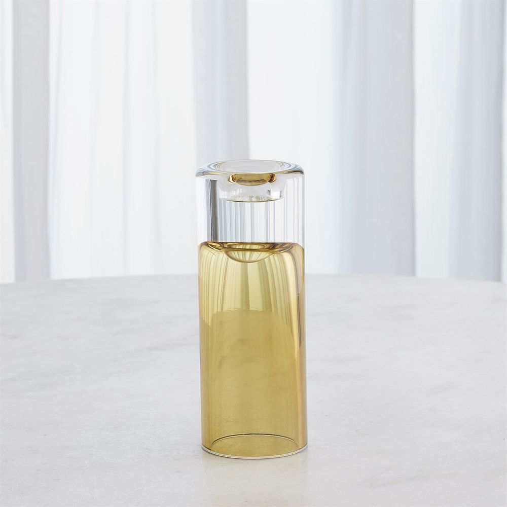 Radiant T-Lite Holder/Vase-Moss Green-Sm