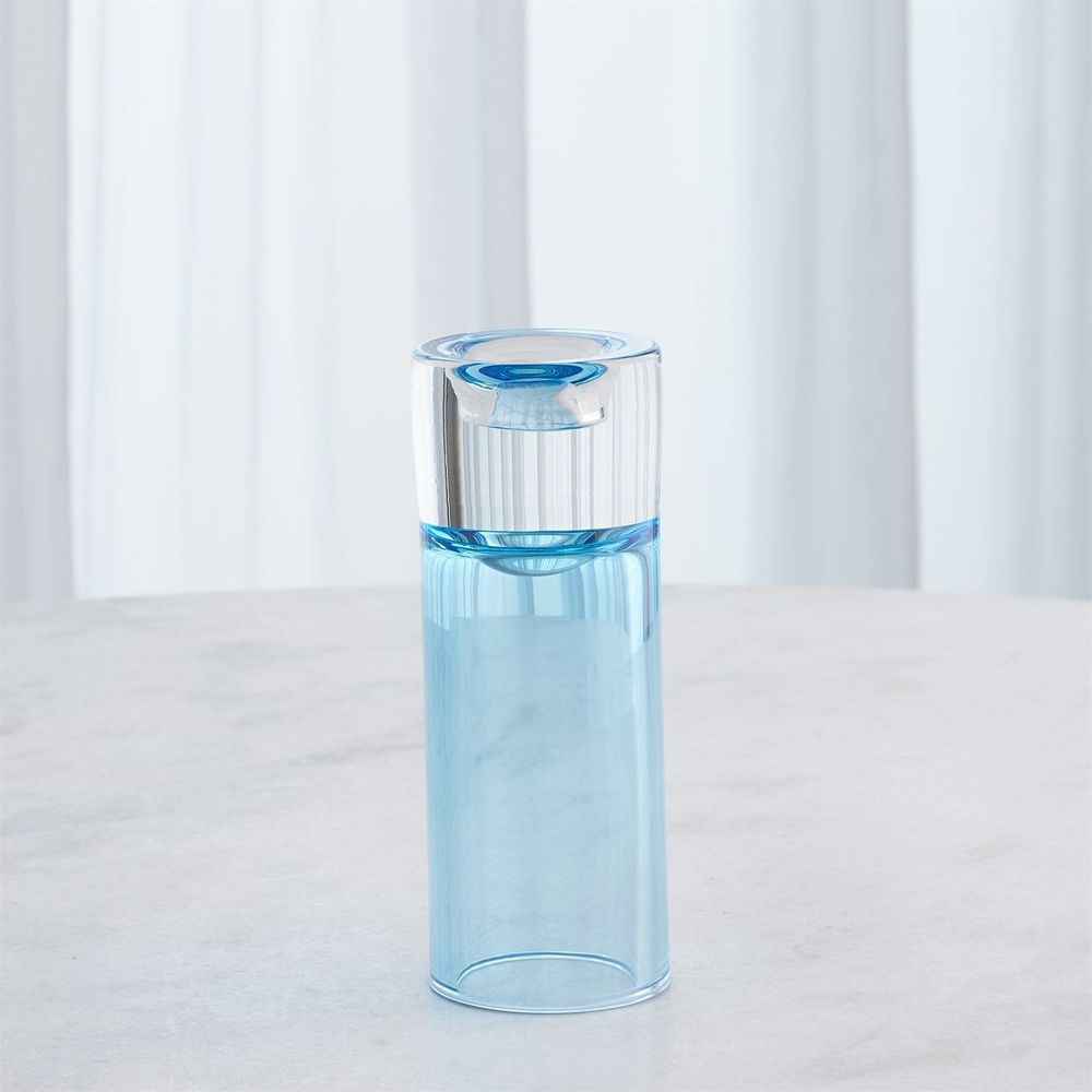 Radiant T-Lite Holder/Vase-Blue-Lg