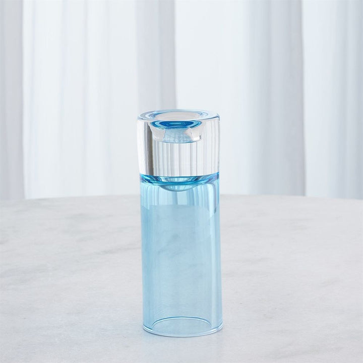 Radiant T-Lite Holder/Vase-Blue-Lg