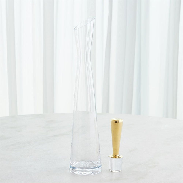 Slant Decanter-Gold-Sm
