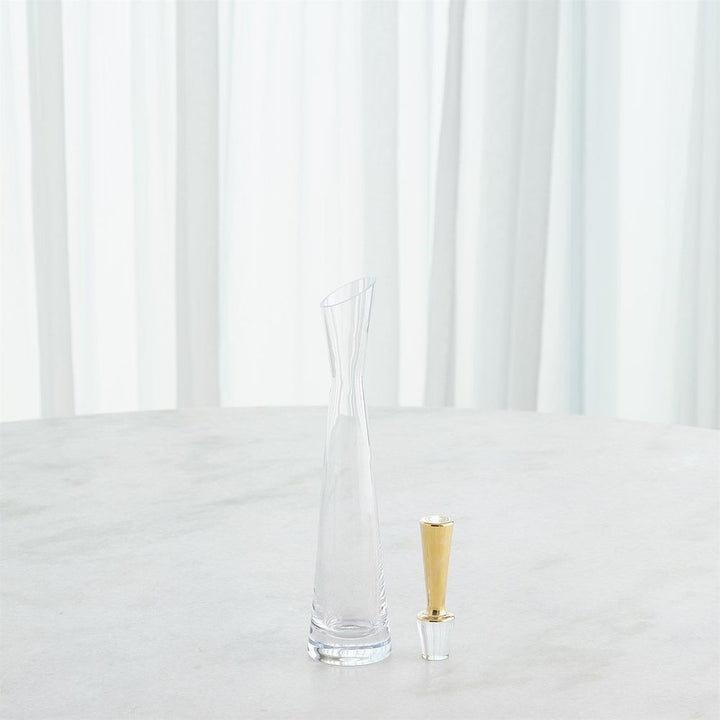 Decanters Slant Decanter-Gold-Lg