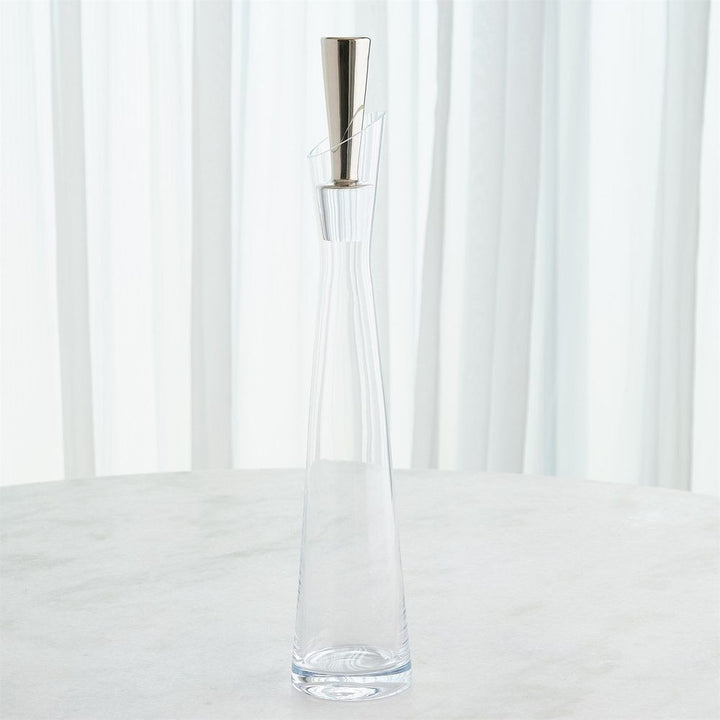 Slant Decanter-Platinum-Sm