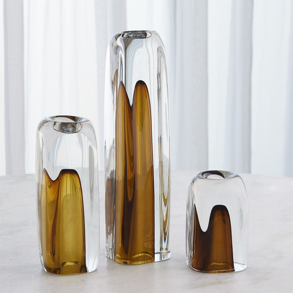 Vases Tower T-Lite Holder/Vase-Moss Green-Sm