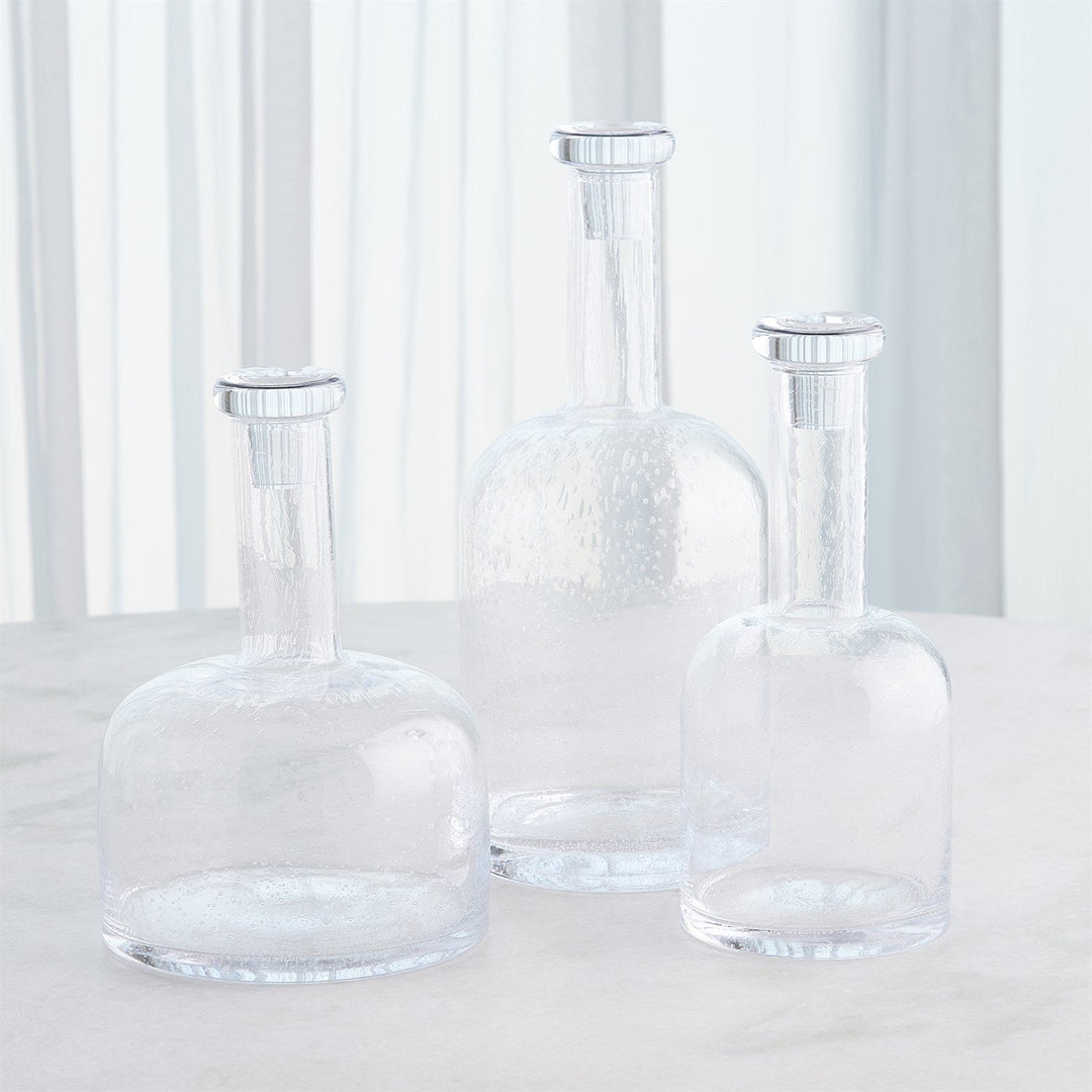 Necked Seeded Decanter-Lg