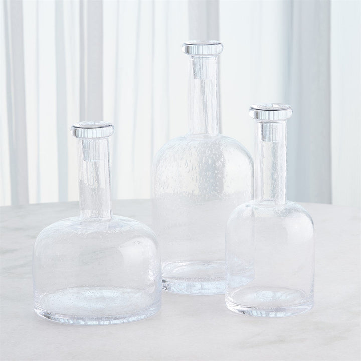 Necked Seeded Decanter-Lg