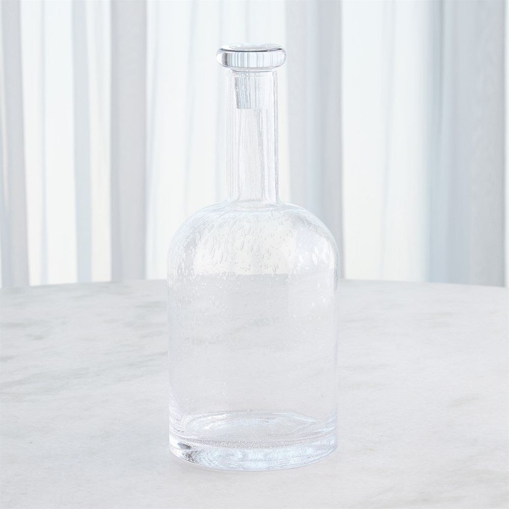 Necked Seeded Decanter-Lg