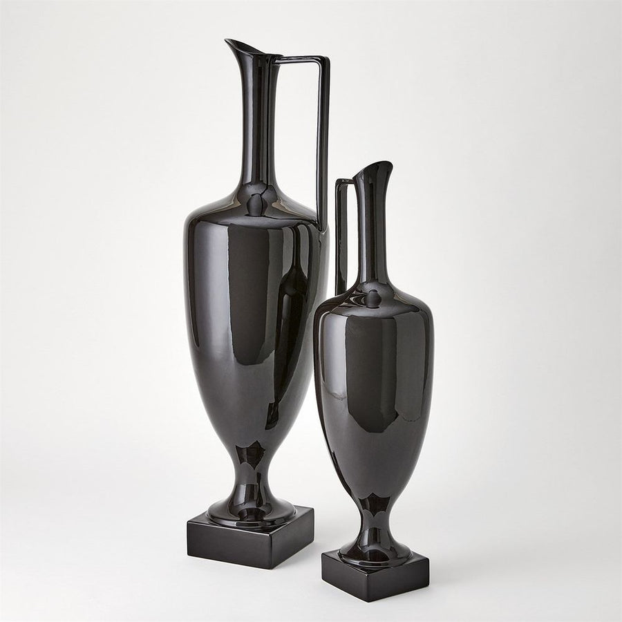 Jars Quiet Curve Urn-Black-Sm