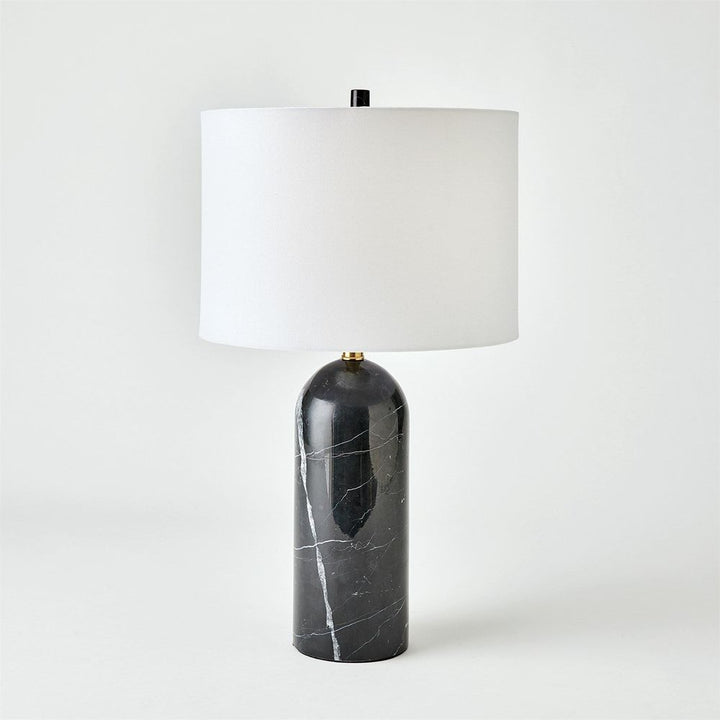 Callanish Marble Lamp-Black-Sm