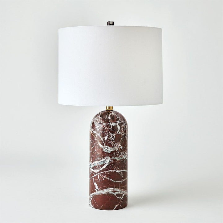 Callanish Marble Lamp-Maroon-Sm