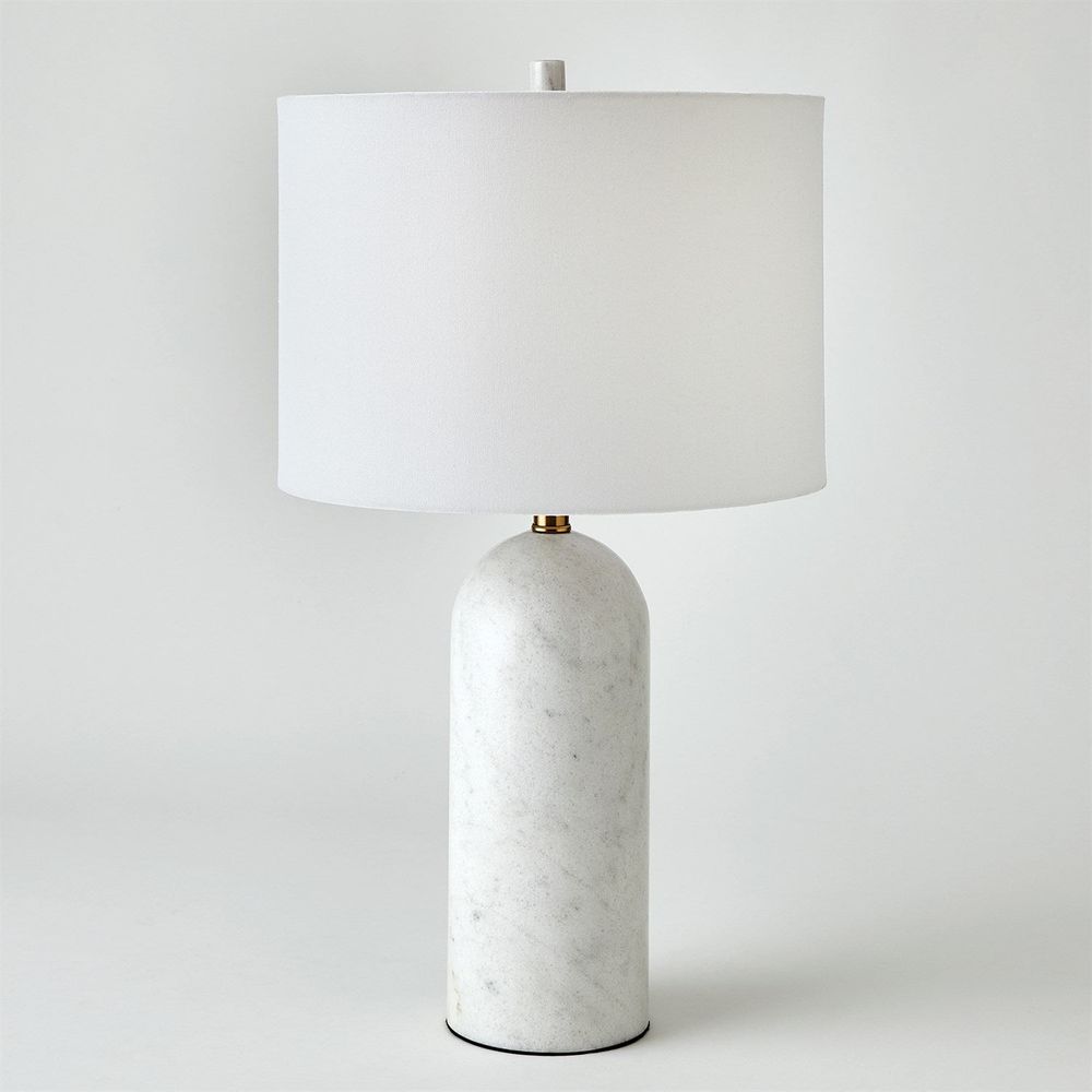 Callanish Marble Lamp-White-Sm