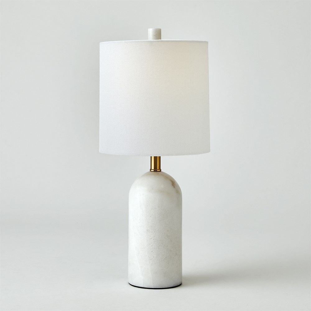 Callanish Marble Lamp-White-Lg