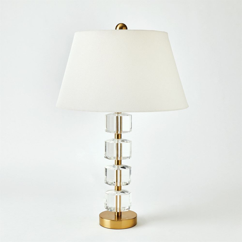 Table Lamps Stacked Faceted Crystal Lamp