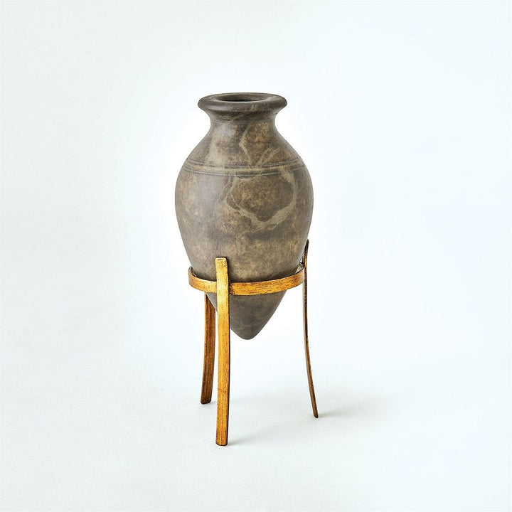 Vases Amphora Alabaster Vase-Grey-Sm