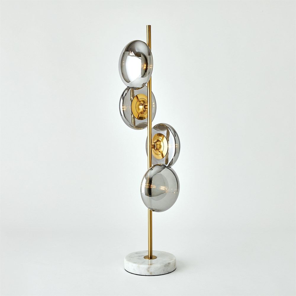 Table Lamps Stellar Table Lamp-Smoke/Brass