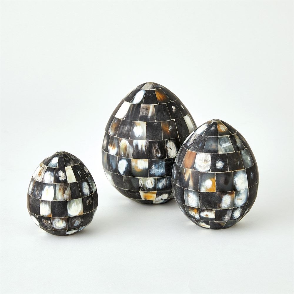 Horn Egg-Black-Lg