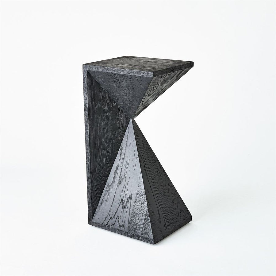 Side Tables Asymmetrical Angle Side Table-Blackened Oak