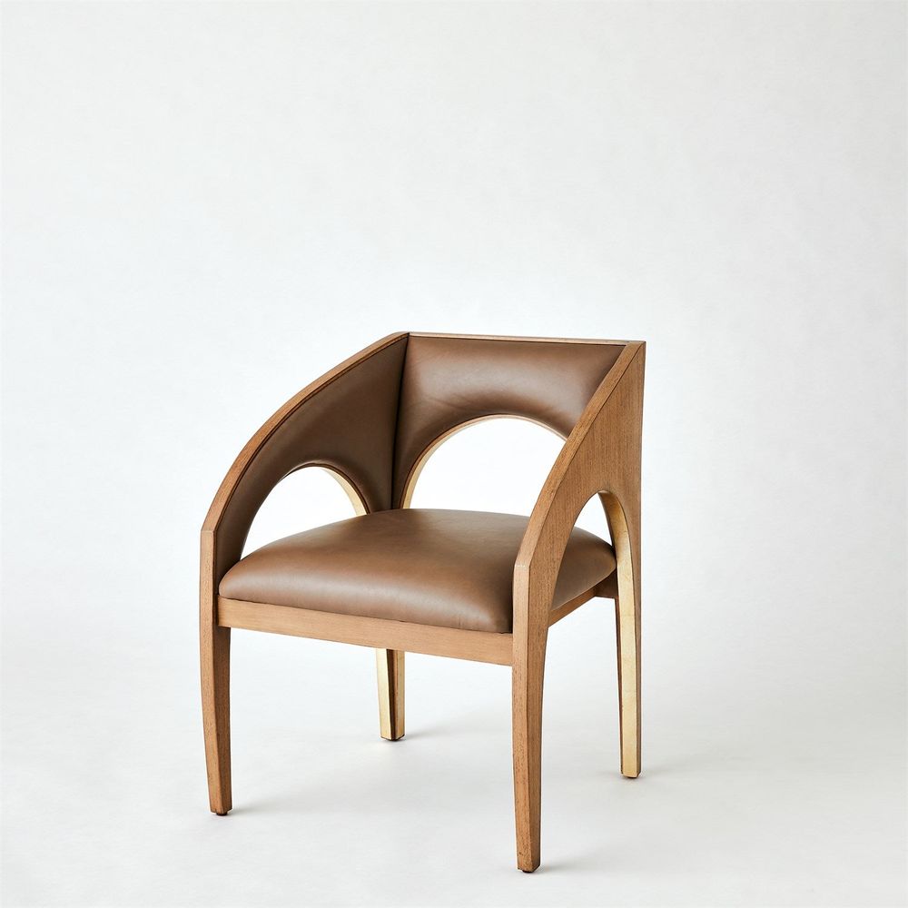 Dining Chairs Arches Dining Chair-Nutmeg/Champagne
