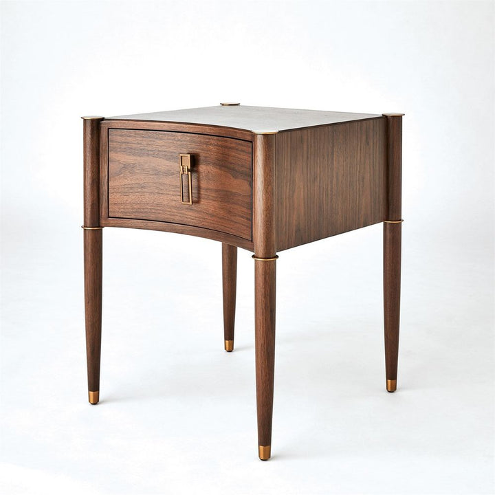 Side Tables Triple Curve Side Table-Walnut