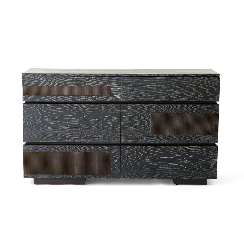 Dressers & Chests Brazil Dresser-Black Cerused Oak