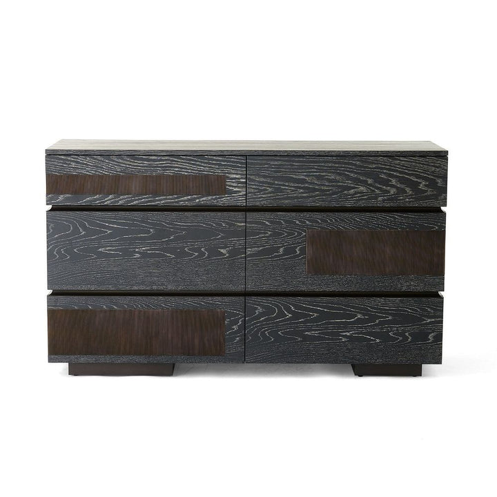 Dressers & Chests Brazil Dresser-Black Cerused Oak