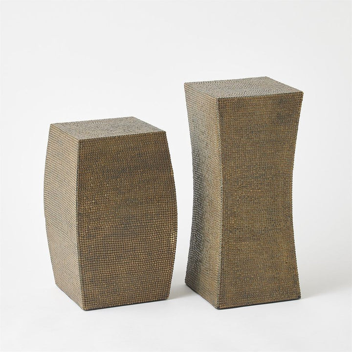 Side Tables Lames Table-Aged Brass-Wide
