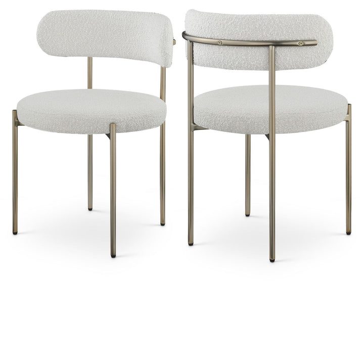 Beacon Cream Boucle Fabric Upholstered Dining Chair