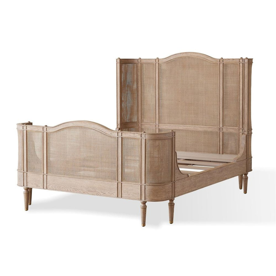 Beds Josephine Queen Bed-Bleached Oak