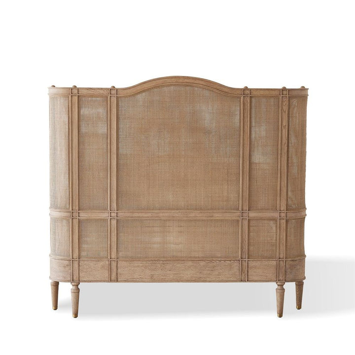 Josephine Queen Bed-Bleached Oak
