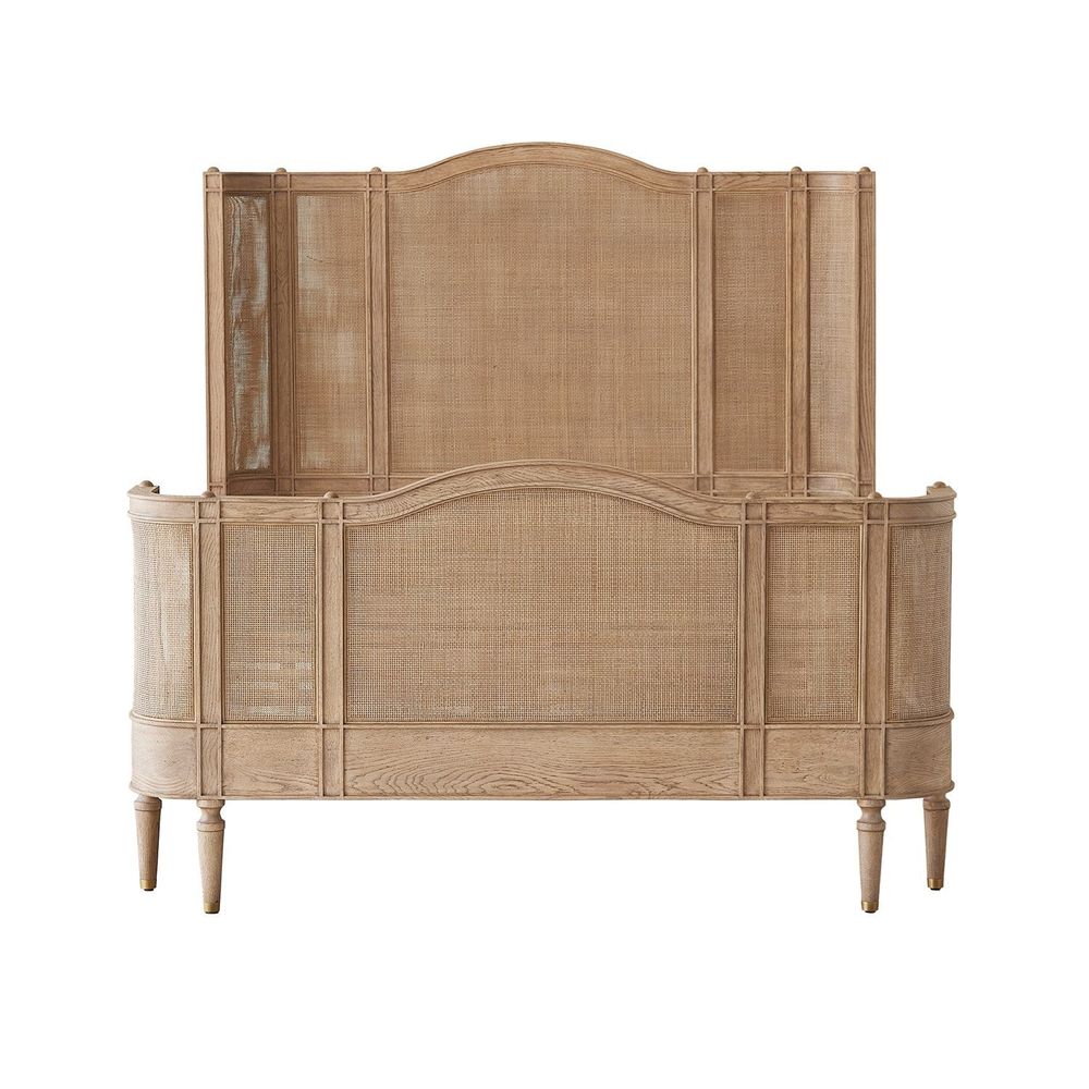 Beds Josephine Queen Bed-Bleached Oak