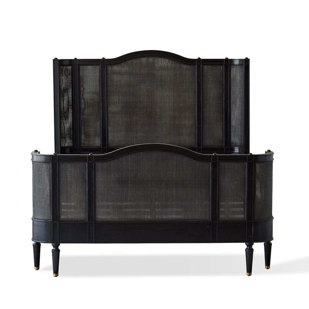 Beds Josephine Queen Bed-Blackened Oak