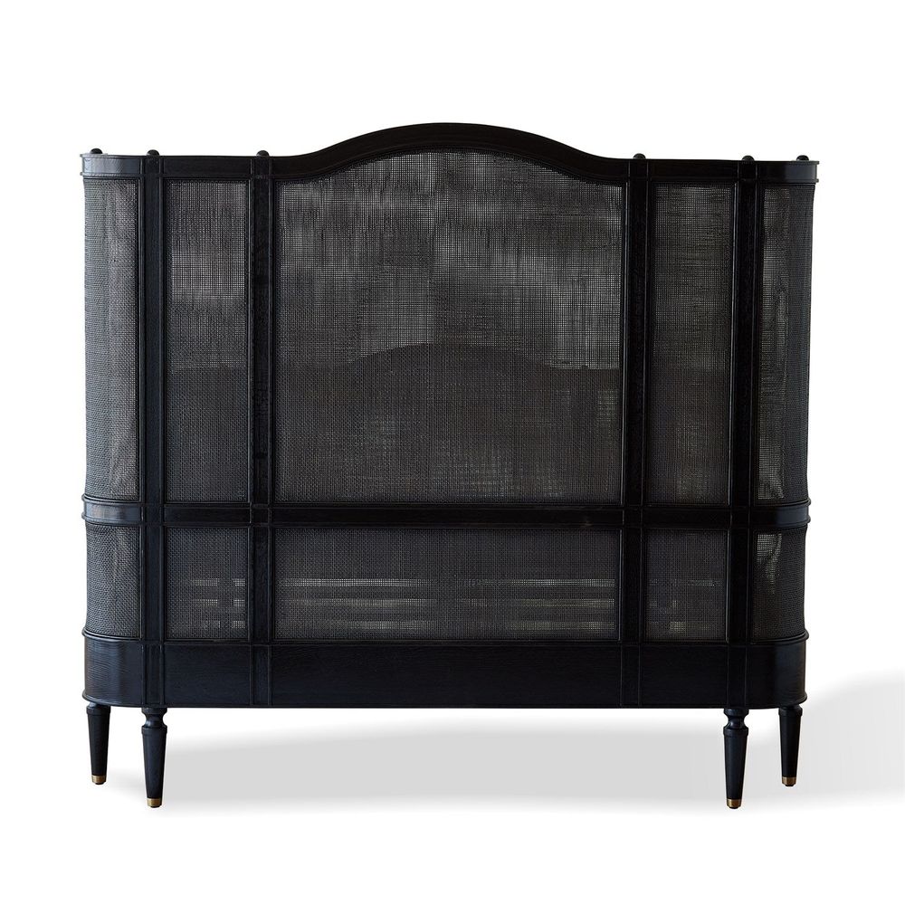 Josephine Queen Bed-Blackened Oak
