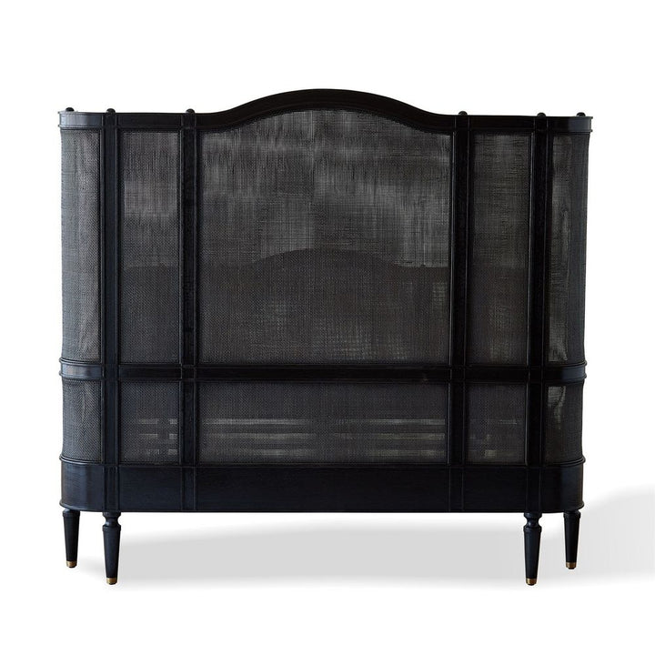 Josephine Queen Bed-Blackened Oak