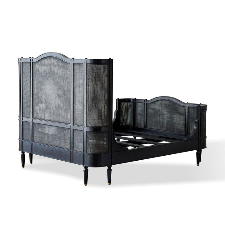 Josephine Queen Bed-Blackened Oak