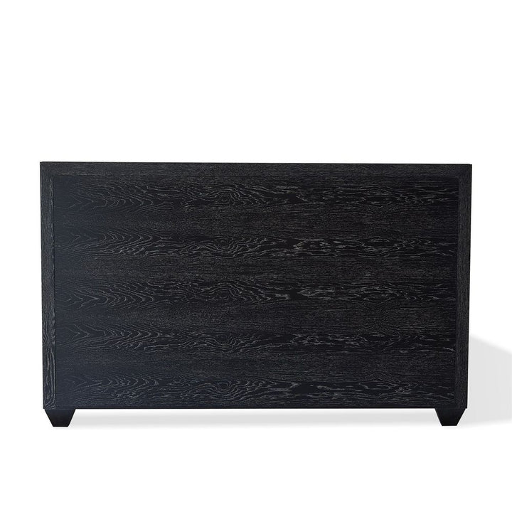 Brazil King Bed-Black Cerused Oak