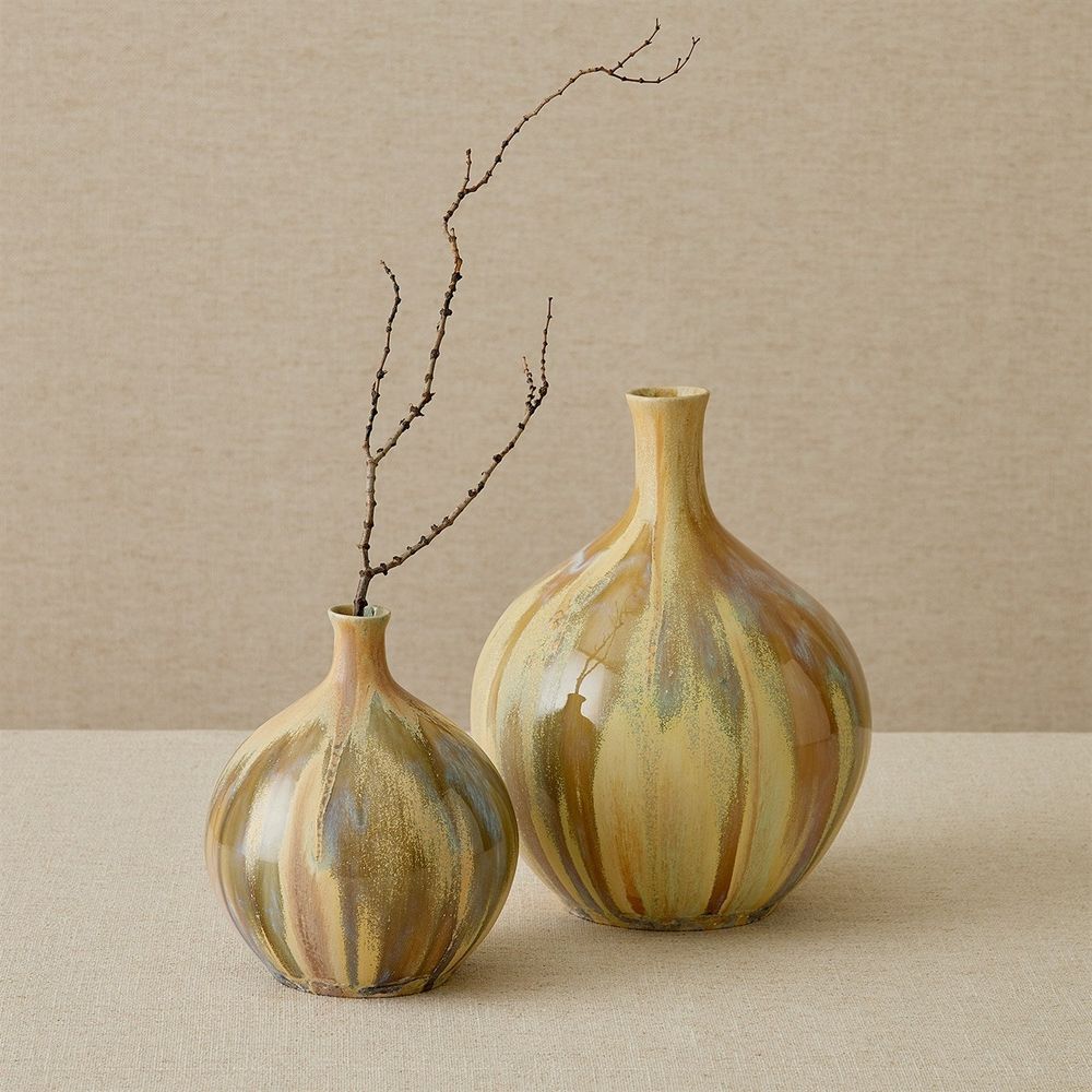 Vases Magma Bottle-Reactive Tan-Sm