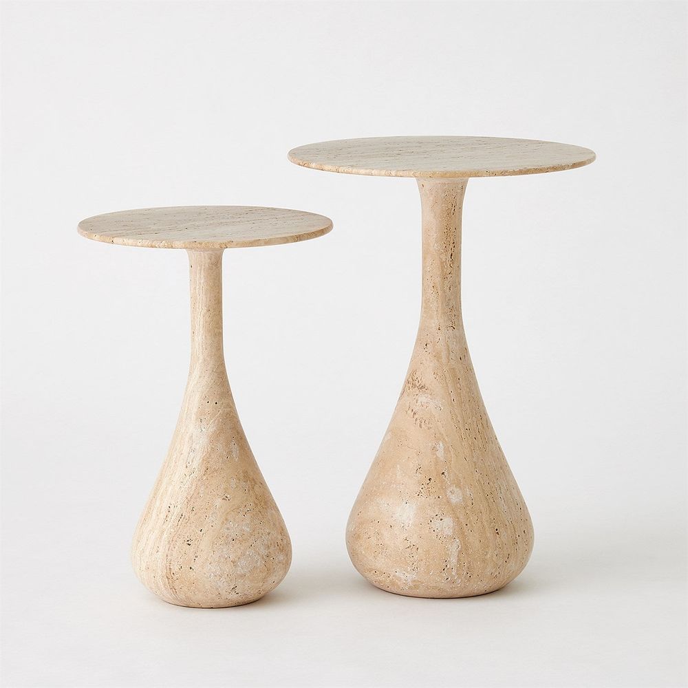 Side Tables Dea Table-Travertine-Sm