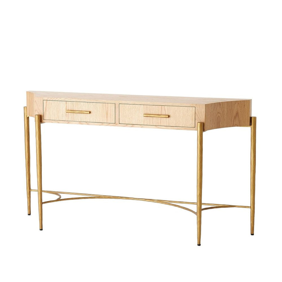 Console Tables Breakfront Console-Natural/Gold