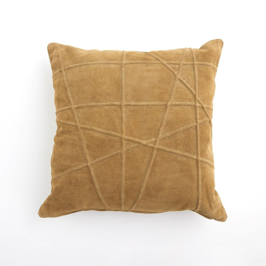 Pillows Crossroads Suede Pillow-Camel