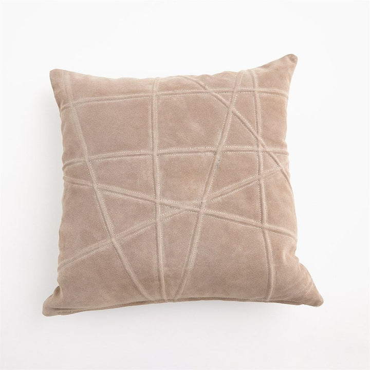 Pillows Crossroads Suede Pillow-Taupe