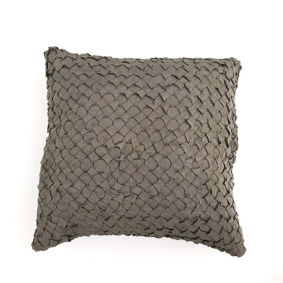 Pillows Diamond Ruche Pillow-Grey