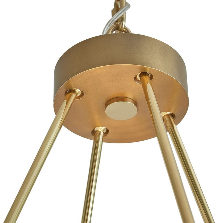 Laurel Chandelier-Brass