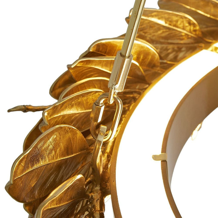 Laurel Chandelier-Brass